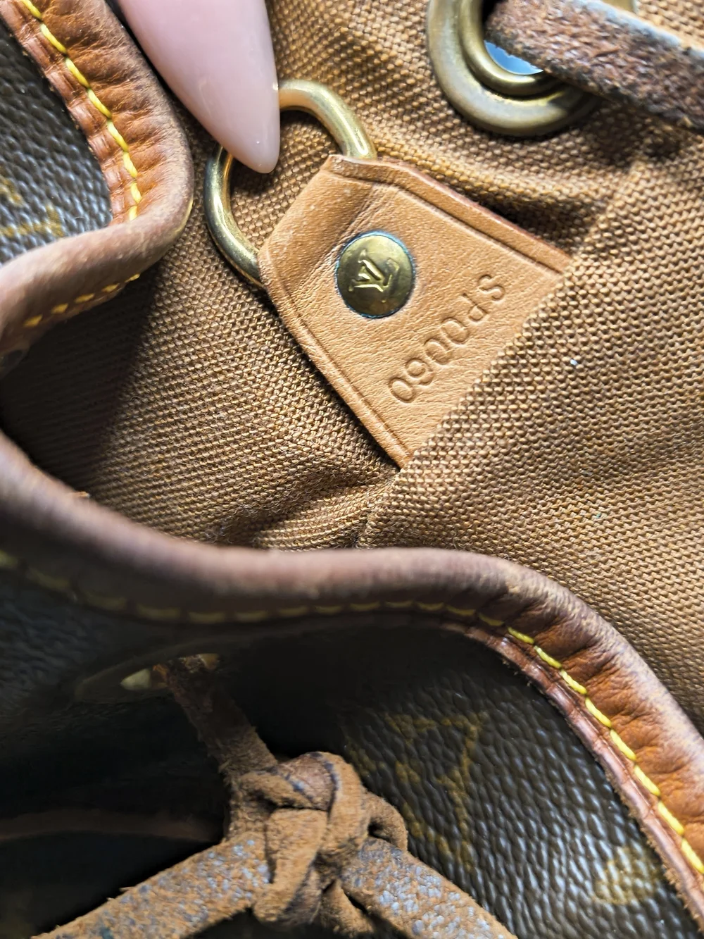 Louis Vuitton Monogram Montsouris MM Backpack Brown Canvas Leather Made in Franc